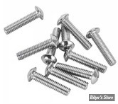 VIS TETE BOMBEE 8-32 X 19.00MM / 3/4" - ALLEN - CHROME - LE PAQUET DE 10 PIECES