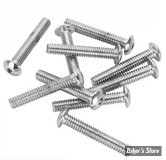 VIS TETE BOMBEE 8-32 X 25.40MM / 1" - ALLEN - CHROME - LE PAQUET DE 10 PIECES