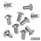 VIS TETE BOMBEE 10-32 X 10.00MM / 3/8" - ALLEN - CHROME - LE PAQUET DE 10 PIECES