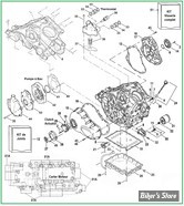  ECLATE G - PIECE N° 00 - ECLATE PIECES CARTER MOTEUR - V-ROD