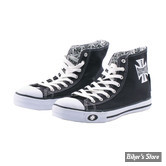 CHAUSSURES - WCC - WARRIOR HI TOPS - NOIR / BLANC 