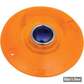 ECLATE K - PIECE N° 34 - CABOCHON DE CLIGNO ORIGINE HD - 68440-86 - Orange / Blue Dot