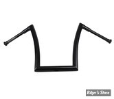 38MM INTÉGRAL - 1 1/2" - GUIDON TODDS CYCLE - 99UP - Strip Bar - HAUTEUR : 43 CM / 17" - NOIR BRILLANT