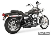 - ECHAPPEMENT FREEDOM PERFORMANCE - SHARP CURVE RADIUS - 2 EN 2 - DYNA 06/17 - STRAIGHT CUT - NOIR - EMBOUT : NOIR - HD01205