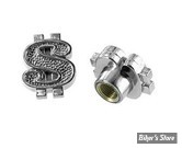 BOUCHONS DE VALVE TRIK TOPZ - DOLLAR - CHROME