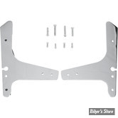 -  PLAQUES DE SISSY BAR FIXES - SPORTSTER 04UP - DRAG SPECIALTIES -  CHROME