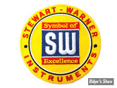 ECUSSON/PATCH - V-TWIN - STEWART WARNER - TAILLE : 3.35" ( 8.50 CM ) - LA PAIRE