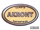 ECUSSON/PATCH - V-TWIN - AKRONT RIM - TAILLE : 3" X 1.8" ( 7.60 CM X 4.58 CM ) - LA PAIRE