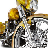 ECLATE N - PIECE N° 55A / 55B - FOURREAUX DE FOURCHE - ARLEN NESS - TOURING 00/07 - SIMPLE DISQUE - SMOOTH / LISSE - CHROME