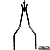 MONTANT DE SISSY BAR - CYCLE VISIONS - MULTITUDE - LARGEUR 11" - HAUTEUR : 30" - NOIR