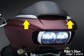 BAGUETTE DE PARE BRISE - KURYAKYN - ROAD GLIDE 15UP - WINDSHIELD SIDE TRIMS - NOIR - 2632