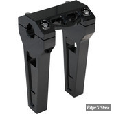 RISERS LA CHOPPERS - PERFORMANCE RISERS - 1" - DROIT - HAUTEUR  : 15CM / 6" - NOIR ANODISE - LA-7470-06B