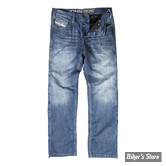 PANTALON - JOHN DOE - JEANS WITH KEVLAR LINING - COULEUR : STONEWASHED BLUE - TAILLE US 30/34