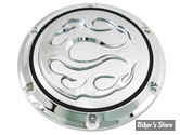 ECLATE I - PIECE N° 07 - COUVERCLE D EMBRAYAGE - SPORTSTER 04UP - FLAMME - CHROME
