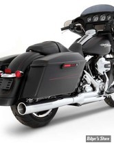 ECHAPPEMENT - RINEHART RACING - TOURING 09/16 - 2-INTO-1 EXHAUST - CHROME / EMBOUT : CHROME - 200-0100C