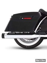 SILENCIEUX - RINEHART RACING - TOURING 95/16 - 4″ SLIP-ON DUAL SLIP-ON - CHROME / EMBOUTS : NOIR - 500-0102