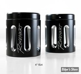 4" - EMBOUT D'ÉCHAPPEMENT - RINEHART RACING - MOTO SERIE -  SLOT END CAP - NOIR - 900-0130 - LA PAIRE