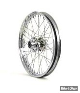 21 X 2.15 - ROUE AVANT 40 RAYONS - POUR SOFTAIL FXST 2008UP - 21 x 2.15 - CHROMÉE AVEC RAYONS CHROMES