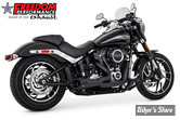 - ECHAPPEMENT - FREEDOM PERFORMANCE - SOFTAIL M8 - COMBAT 2 EN 1 - NOIR  / EMBOUTS NOIR - HD00817