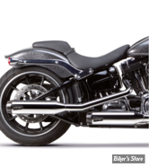 - Silencieux TWO BROTHERS RACING - SOFTAIL 07/17 FLST / FXCWC / FXSB / FXST- SHORTY SLIP-ON  3" - CHROME / NOIR CARBONE - 005-3760499D
