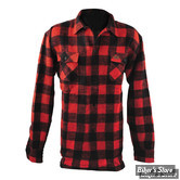 CHEMISE MANCHES LONGUES - FOSTEX - CHECKERED - NOIR/ROUGE - TAILLE L - NEUF - NI REPRIS - NI ÉCHANGÉ -