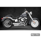 ECHAPPEMENT COMPLET KESSTECH - SOFTAIL 103CI 2017 - 2IN2 3" - SHOTGUN LOW STAGGERED - ESE - FINITION : CHROME / EMBOUT : Straightcut NOIR - 173-5109-748 - ECE