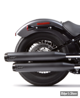 - Silencieux TWO BROTHERS RACING - SOFTAIL 07/17 FLSTN / FLSTSB  SHORTY SLIP-ON  3" - NOIR / NOIR CARBONE - 005-4140499D-B