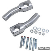 38MM - RISERS DRAG SPECIALTIES - BIG BUFFALO - HAUTEUR :140.00 MM / 5.5" - CHROME