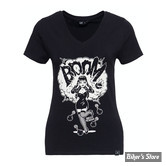 TEE-SHIRT - QUEEN KEROSIN - BOOM - NOIR - TAILLE XS