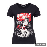 TEE-SHIRT - QUEEN KEROSIN - RUMBLE IN THE JUNGLE - NOIR - TAILLE XL