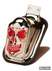 COUVRE FEU AR - POUR FEU TOMBSTONE - SKULL - CHROME