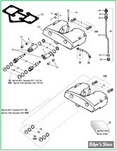  ECLATE F - PIECE N° 00 - ECLATE PIECES CULBUTEURS - SHOVELHEAD 66/84