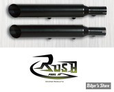 Silencieux RUSH - Sportster 09/13 - BALONEY Cut - 2.25 - NOIR