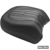 SELLE SOLO - SOFTAIL FXLR ET FLSB 18UP - MUSTANG - STANDARD TOURING -DAGGER STITCH - NOIR - AVEC DOSSIER : POUF PASSAGER - 79042
