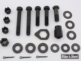 ECLATE J - PIECE N° 12A - KIT DE VISSERIE DE SUPPORT MOTEUR COMPLET - FLATHEAD 37/47 - OEM 4379 / 6395 / 7809 - COLONY - PARKERIZED - 9723-22