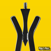 MONTANT DE SISSY BAR - LARGEUR : 11" / 27,95 CM - CYCLE VISIONS - MULTITUDE - LARGEUR 11" - HAUTEUR : 18" - NOIR