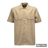 CHEMISE - DICKIES - 1574 - SHORT SLEEVE WORK SHIRT - COULEUR : KAKI - TAILLE S