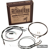 +14" - KIT CABLES ET FAISCEAU DE GUIDON RALLONGES - FLST 11/14 (sans abs) - +14