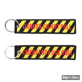 PORTE CLEFS - MCS - NYLON - DANGER DO NOT PULL 