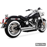 -  ECHAPPEMENT VANCE & HINES - BIGSHOTS STAGGERED - SOFTAIL M8 2018UP - CHROME - 17941