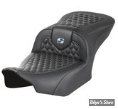 - SELLE SADDLEMEN - ROADSOFA™ HC - TOURING 2023UP - NOIR / COUTURES : ARGENT - 823-07-18905