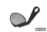 Ø GUIDON : 22MM / 7/8" OU 25,40MM / 1" - RETROVISEUR DE GUIDON - CUSTOM CHROME - HIGHSIDER - NOIR 