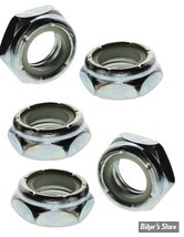 1/2-13 - ECROU NYLSTOP - JAM - CHROME - Paquet de 5