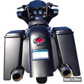 GARDE BOUE ARRIERE TOURING 09/13 - KLOCK WERKS - THE ONE REAR FENDER - AVEC EMPREINTE DE PLAQUE