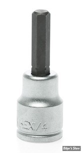 Embout ALLEN / BTR US - 6.4MM / 1/4" - CARRE DE 3/8" - Teng Tools 