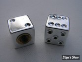 BOUCHONS DE VALVE TRIK TOPZ - DICE - CHROME