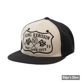 CASQUETTE - KING KEROSIN - TRUCKER - SALT LAKE CITY - NOIR / BLANC VINTAGE