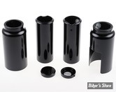 KIT COUVRES TUBES DE FOURCHE - INDIAN SCOUT BOBBER 18UP - CULT WERK - LONG Version - 6 PIECES - NOIR - SANS LOGO CW - IN-SCO008