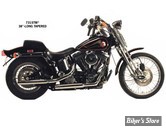 ECHAPPEMENT PAUGHCO - SOFTAIL 84/99 - STAGGERED DUAL - MEGAPHONE MUFFLERS - 38"- 731STM