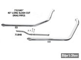 ECHAPPEMENT PAUGHCO - SOFTAIL 84/99 - DRAG PIPE SLASH CUT - 40"- 731S40
